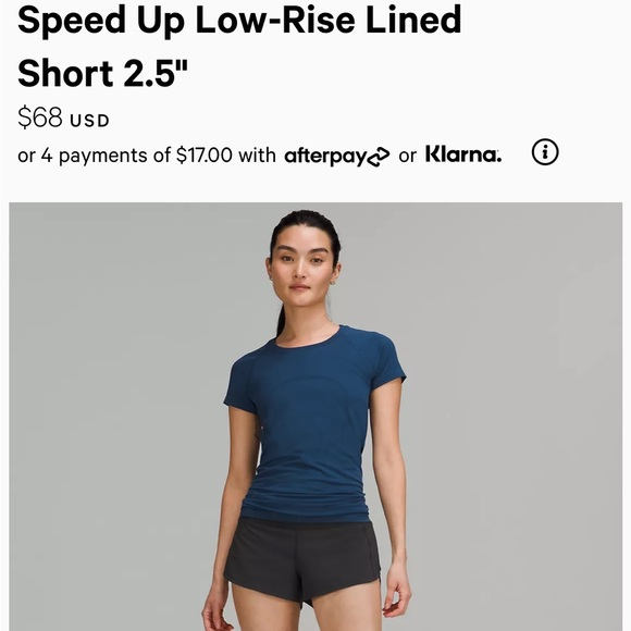 NWOT Lululemon Shorts - Picture 2 of 5